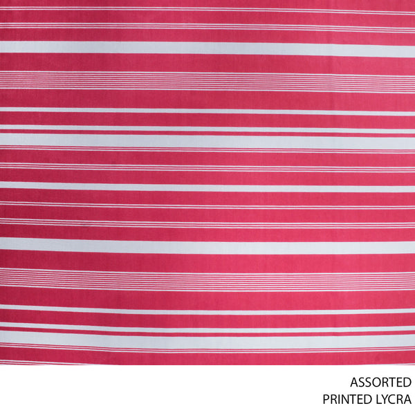 PRINTED LYCRA DESIGN 26 150CM WIDE PER M51