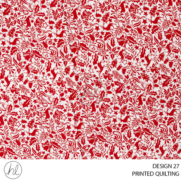 PRINTED QUILTING (51) MULTI (110CM) PER M