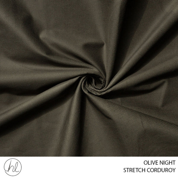 STRETCH CORDUROY (51) OLIVE NIGHT (150CM) PER M