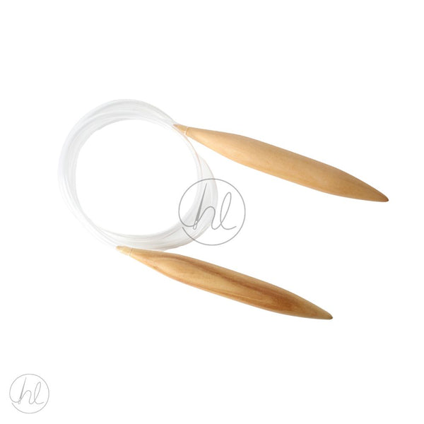 NEEDLES CIRCULAR KNIT BAMBOO BROWN 20MM