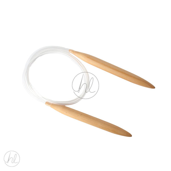 NEEDLES CIRCULAR KNIT BAMBOO BROWN 15MM