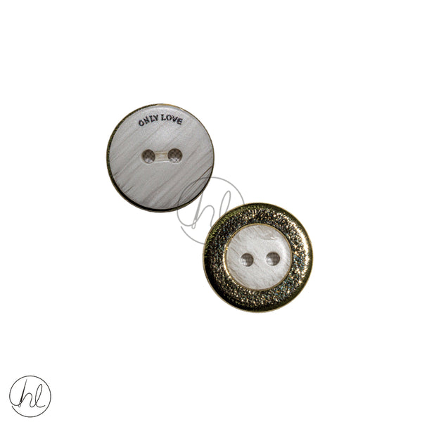 Buttons Plain 28" H13-J114 White  Free