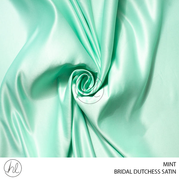 Bridal Dutchess Satin (55) Mint (150cm) Per M