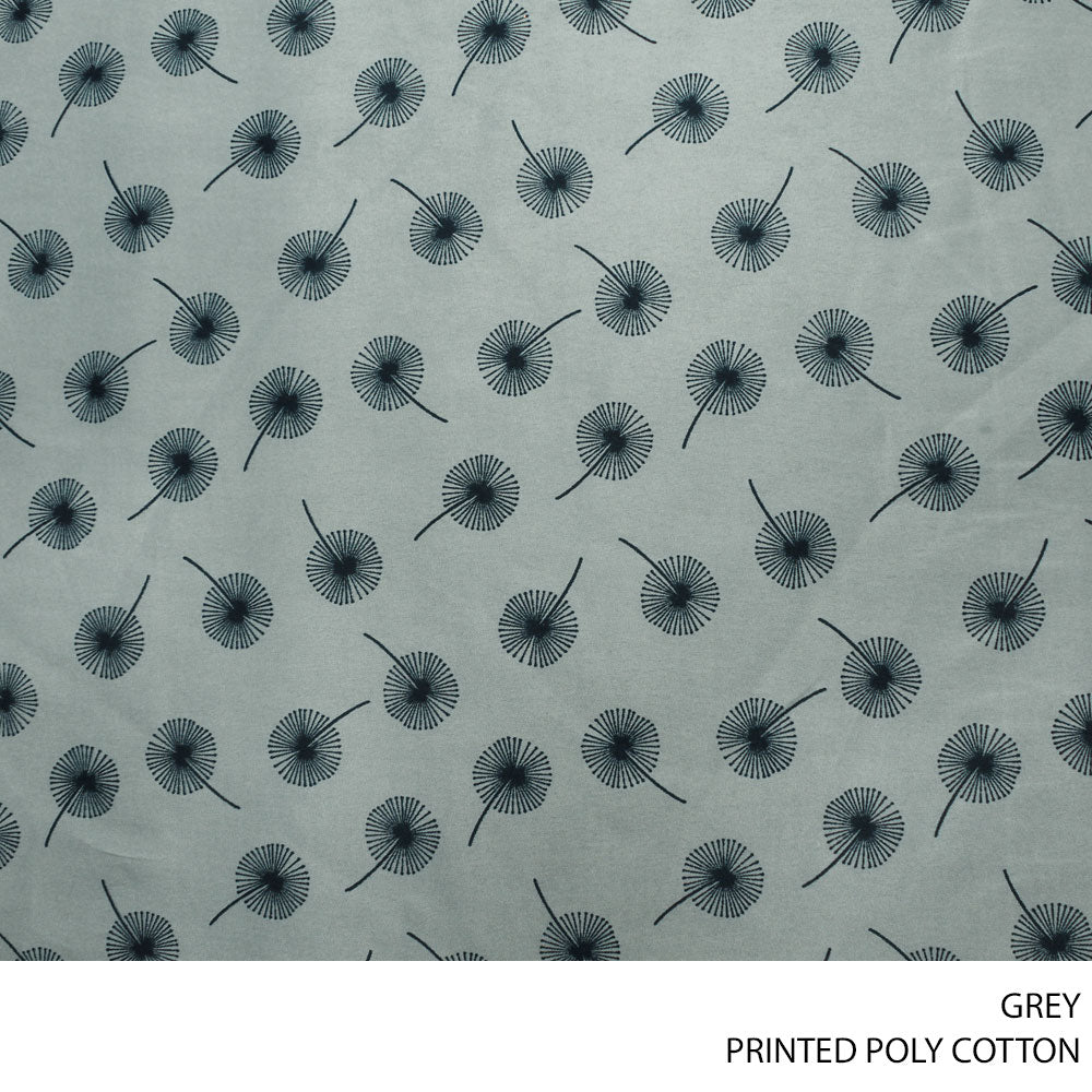 PRINTED POLY COTTON D#A1001 GREY ROLL ROLL 001 – Habby And Lace