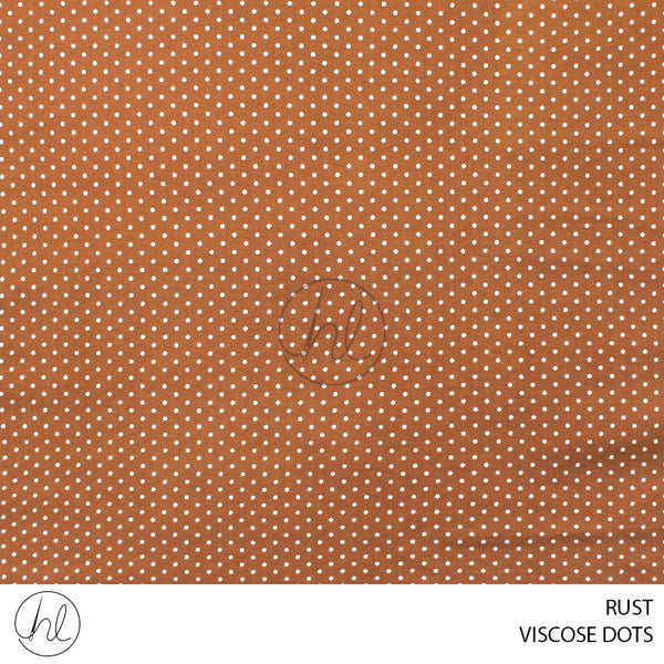 Viscose Dot (51) Rust (150cm) Per M