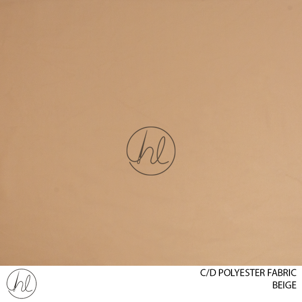 C/D Polyester Fabric (372/3504 CP) (280cm)(Beige)