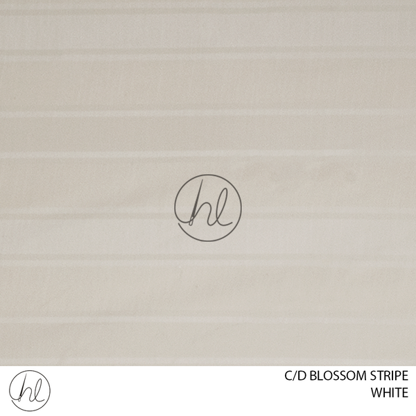 C/D Blossom Stripe (280cm) (White)