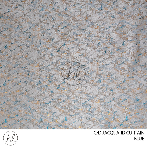 C/D  Jacquard Curtain	(D1 CP) (280cm) (Blue)