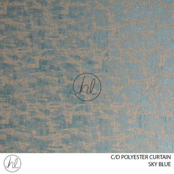 C/D Polyester Curtain (JY 36 CP) (280cm) (Sky Blue)