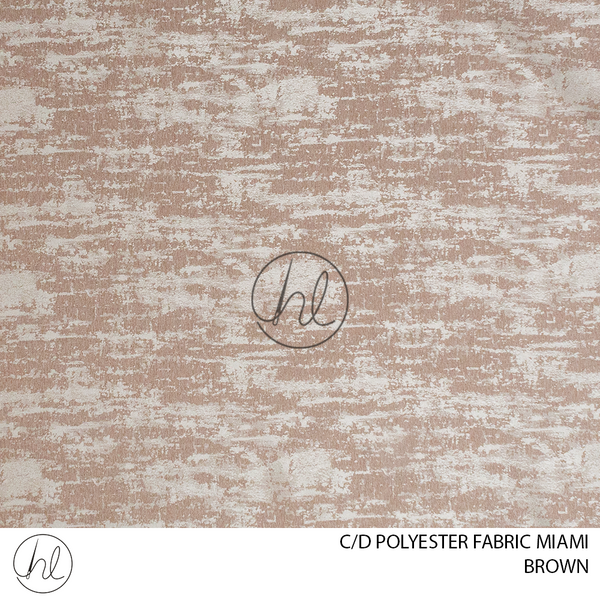 C/D Polyester Fabric Miami	(15 CP) (280cm) (Brown)