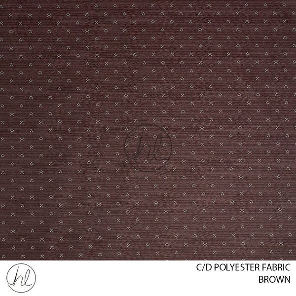 C/D Polyester Fabric (4317 CP)(300cm) (Brown)