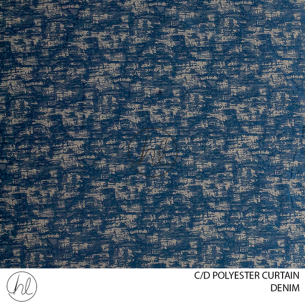 C/D Polyester Curtain (JY 36 CP) (280cm) (Denim)