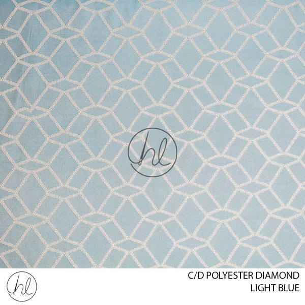 C/D Polyester Diamond (JY 26 CP) (280cm) (Light blue)