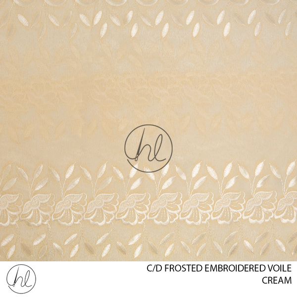 C/D Voile Embroidered Frosted