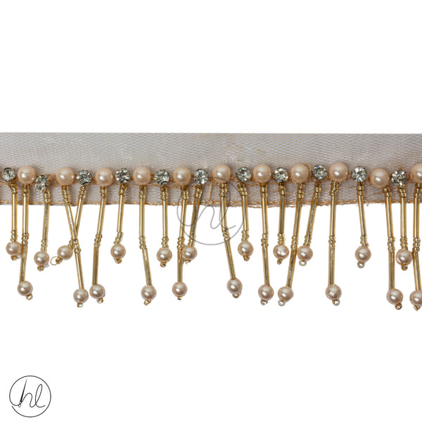 Fringe Beaded   (5cm)	(Gold)