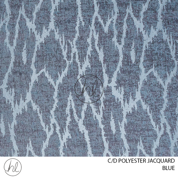 C/D Jacquard Polyester  (JY 25 CP)	(280cm)	(Blue)