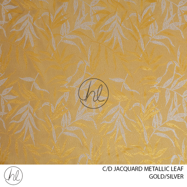 C/D Jacquard Metallic Leaf	(JF713 CP) (280cm) (Gold/Silver)