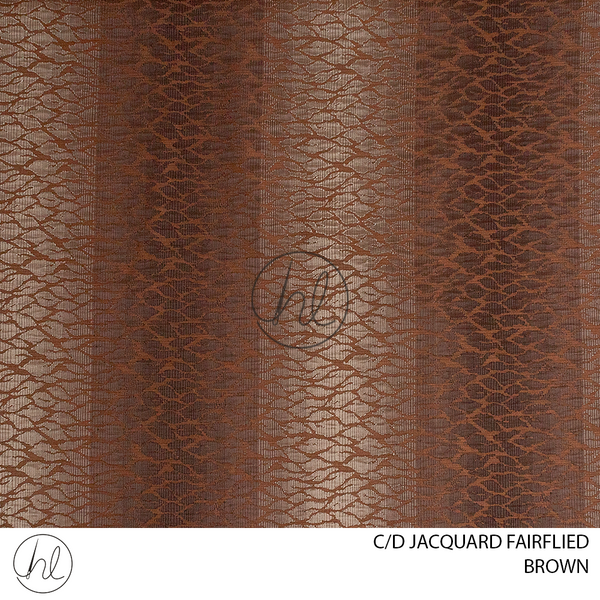 C/D Jacquard Fairflied	 (14 CP) (280cm) (Brown)