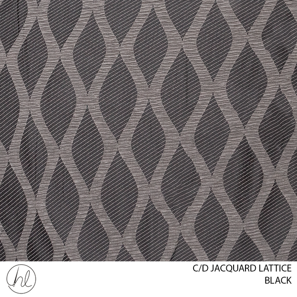 C/D Jacquard Lattice (2206 CP) (280cm) (Black)