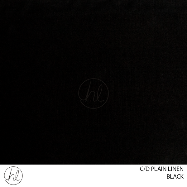 C/D Plain Linen (TA 409)(280CM)(Black)