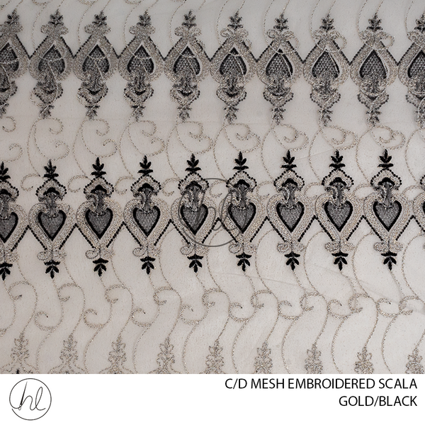 C/D Mesh Embroidered Scala