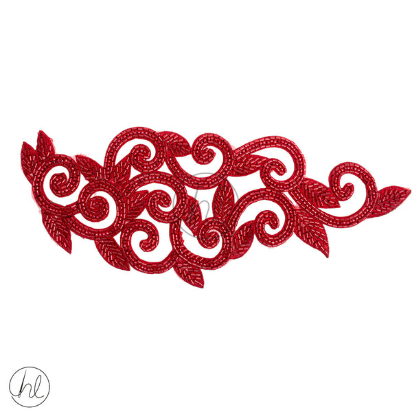 Motifs Fancy 	(12CMX 40CM)  (Maroon)