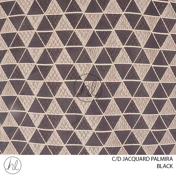 C/D Jacquard Palmira (992 CP)(280cm) (Black)