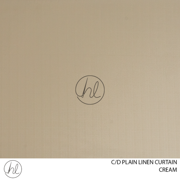 C/D Plain Linen Curtain (CP) (280cm) (Cream)