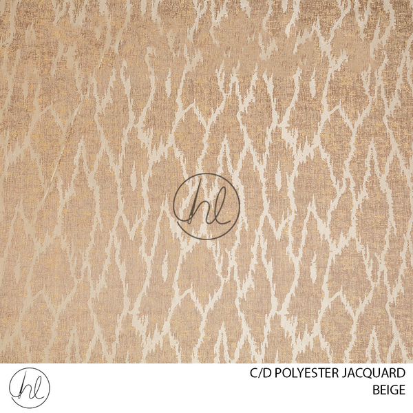 C/D Polyester Jacquard (JY 25 CP) (280cm) (Beige)