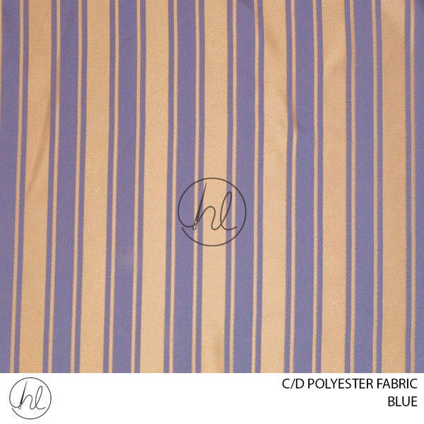 C/D Polyester Fabric (3907 CP) (280cm)	(Blue)