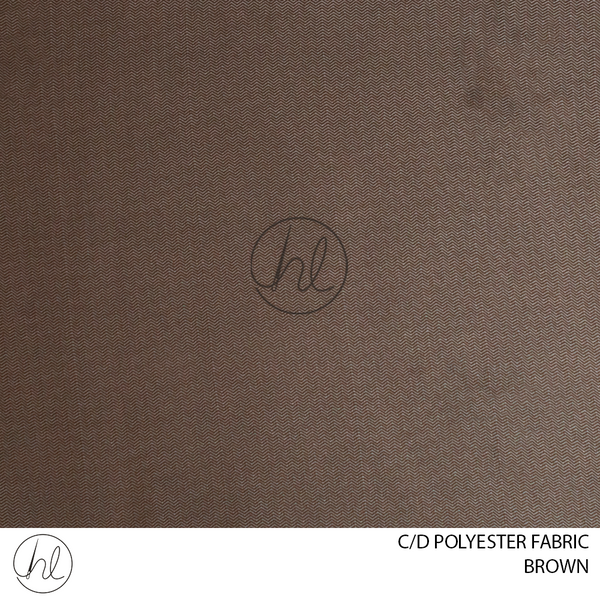 C/D Polyester Fabric (2303 CP) 	(300cm)	(Brown)