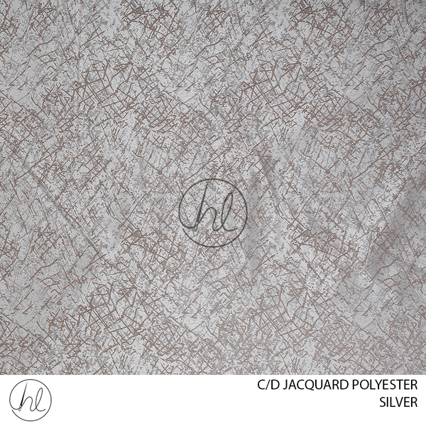 C/D Jacquard Polyester (W040 CP)(280cm)(Silver)