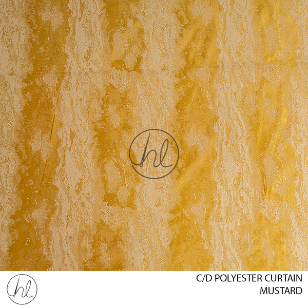 C/D Polyester Curtain (JY 37 CP) (280cm) (Mustard)