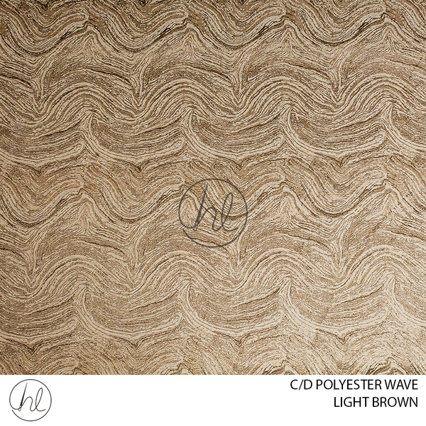 C/D Polyester Wave (JY 31 CP) (280cm) (Light Brown)