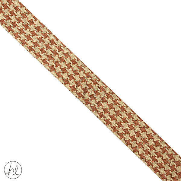 Ribbon 2 Tone Fancy (40mm)	(Brown/Cream)