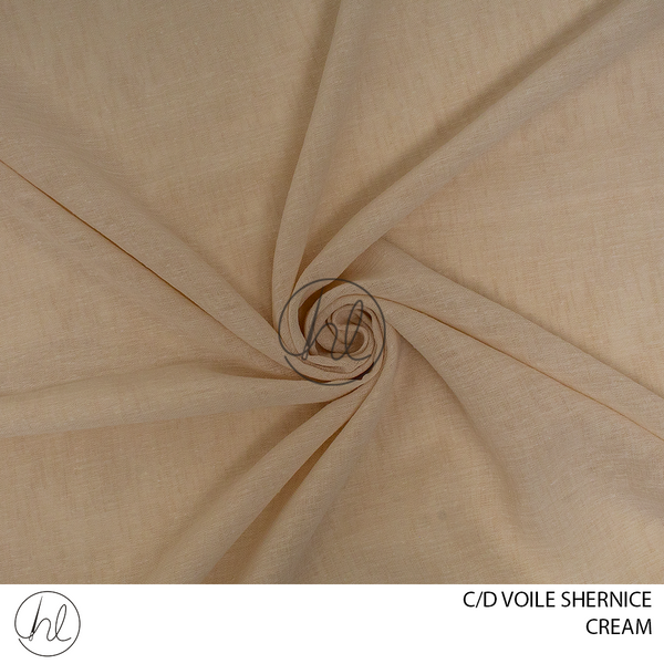 C/D Voile Shernice (GFH062C CP) (280cm) (Cream)