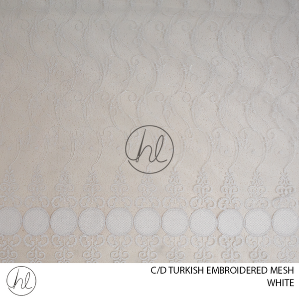 C/D Mesh Embroidered Turkish