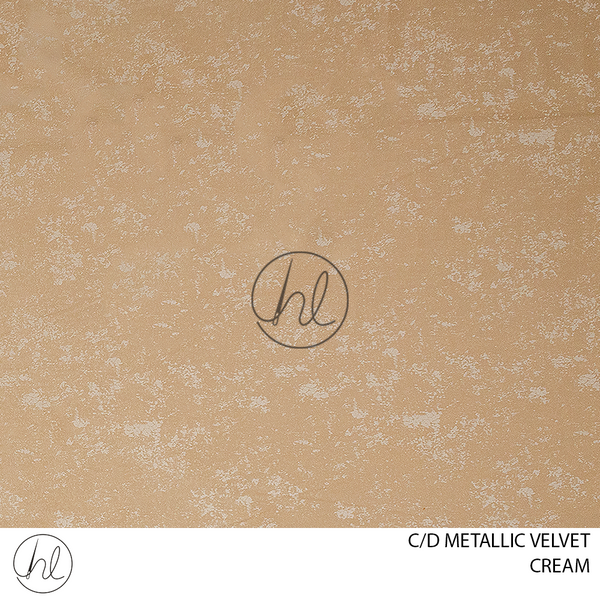 C/D Velvet Metallic (NF 1086 CP) (280cm) (Cream)