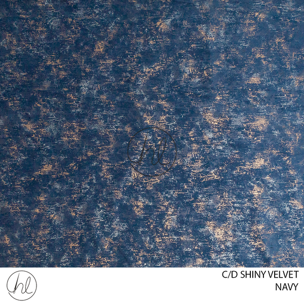 C/D Shiny Velvet (913 CP) (280cm) (Navy)