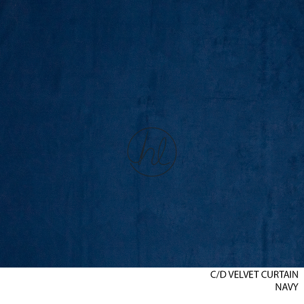 C/D Curtain Velvet (CP) (280cm) (Navy)