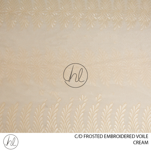 C/D Voile Embroidered Frosted