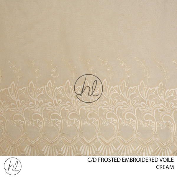 C/D Voile Embroidered Frosted