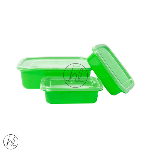 3 PIECE CONTAINER SET (1037) (GREEN)