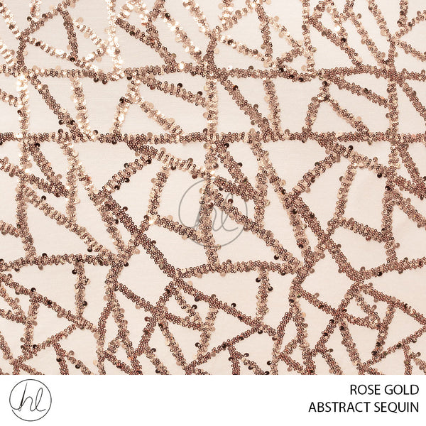 Abstract sequin (51) rose gold (140cm) per m
