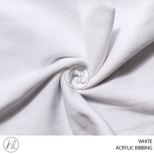 ACRYLIC RIBBING (139) WHITE (35CM) PER M