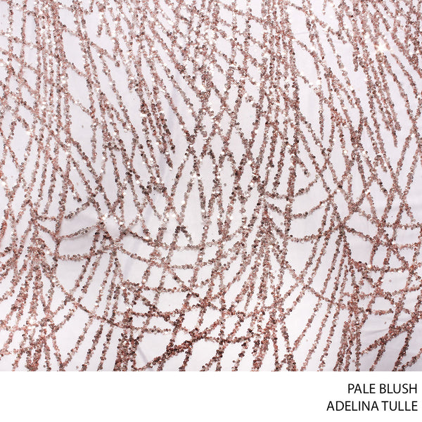 ADELINA EVENINGWEAR M FABRIC 140CM PALE BLUSH ROLL ROLL 001