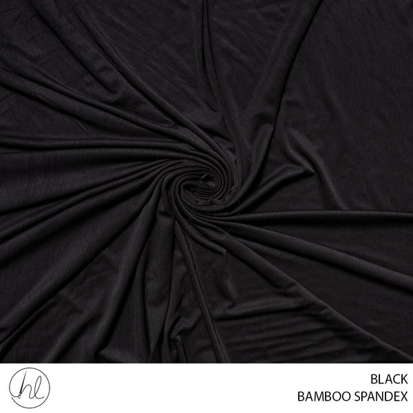 BAMBOO SPANDEX (51) BLACK (150CM) PER M