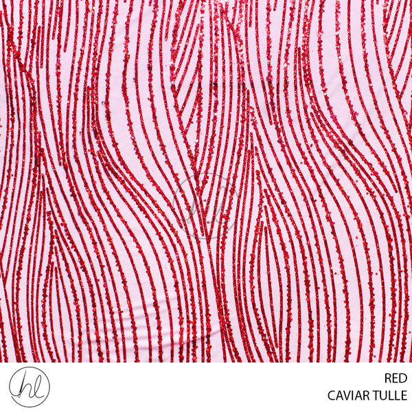 CAVIAR TULLE (781) RED (150CM) PER M