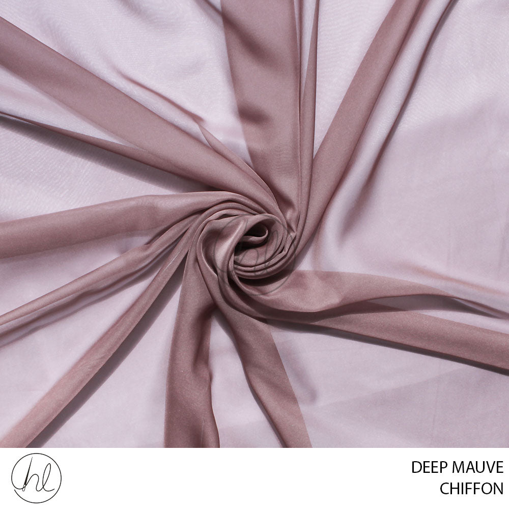 CHIFFON (51) DEEP MAUVE (150CM) PER M – Habby And Lace