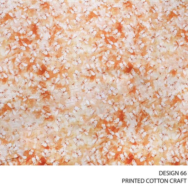 COTTON CRAFT DIGITAL FABRIC APRICOT ROLL ROLL 001